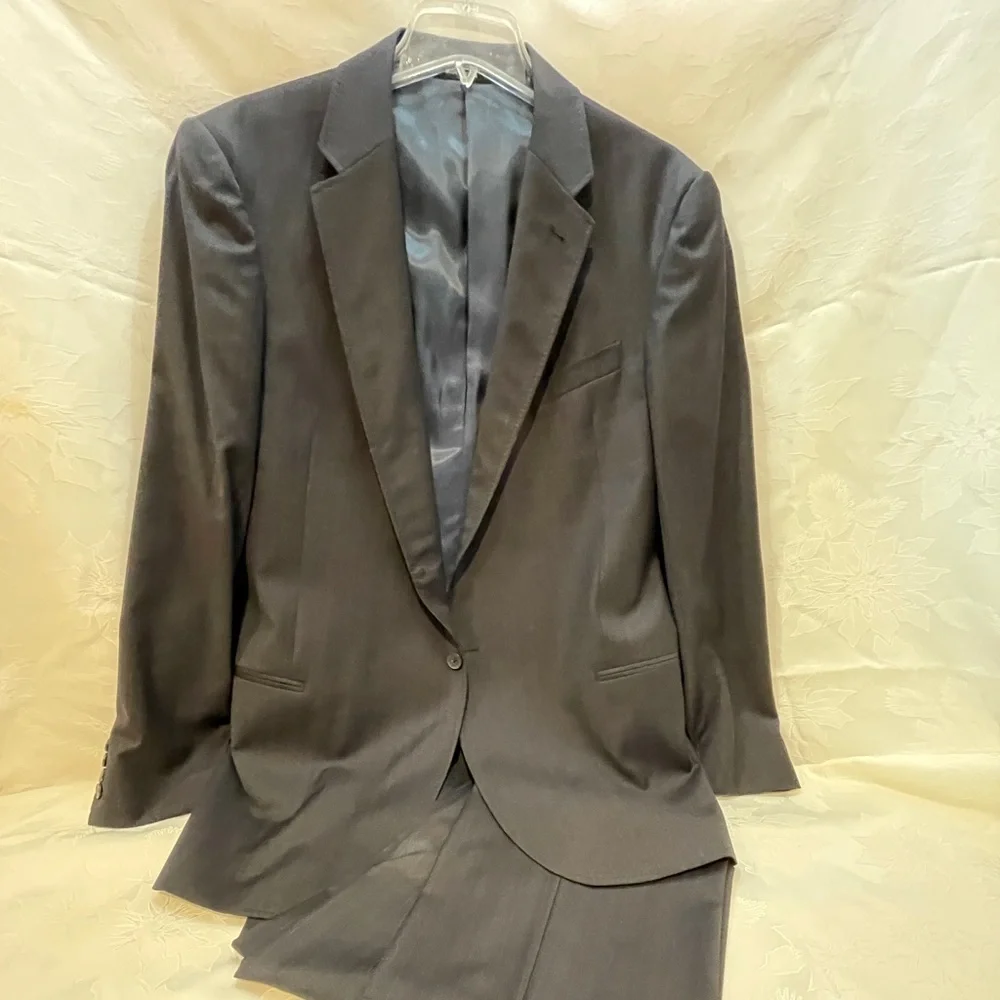 Armani Dark Pinstripe Suit - Picture 1 of 11